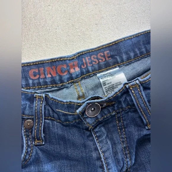 Cinch Jesse Jeans Mens 29x36 Medium Wash Straight Stretch Western Cowboy - Picture 3 of 10